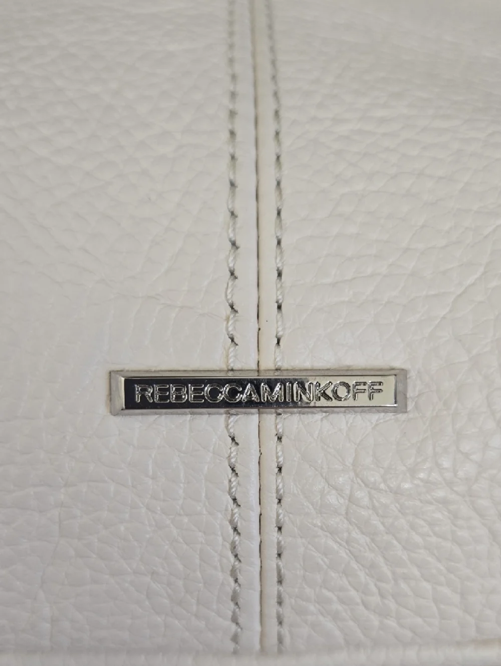 Rebecca Minkoff Cream Pebbled Leather Hobo Bag - Picture 2 of 9